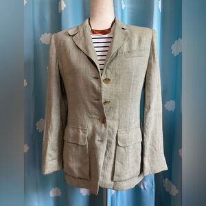 Lauren Ralph Lauren Linen / rayon blazer-4